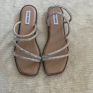 STEVEN MADDEN STARIE RHINESTONES SANDALS